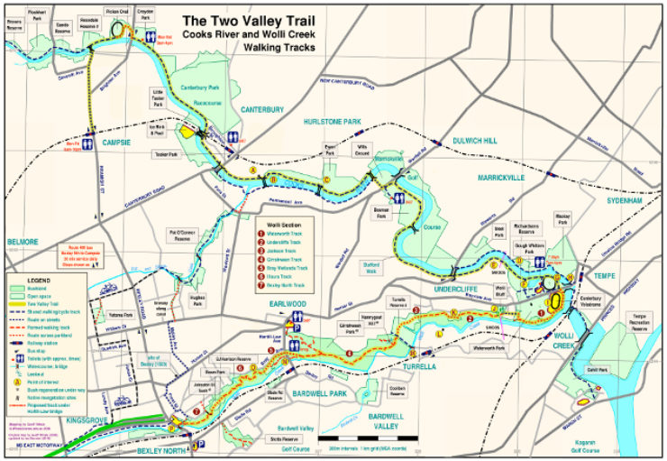 Two Valley Trail map