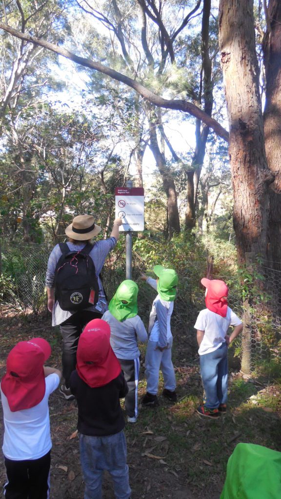 children at sign