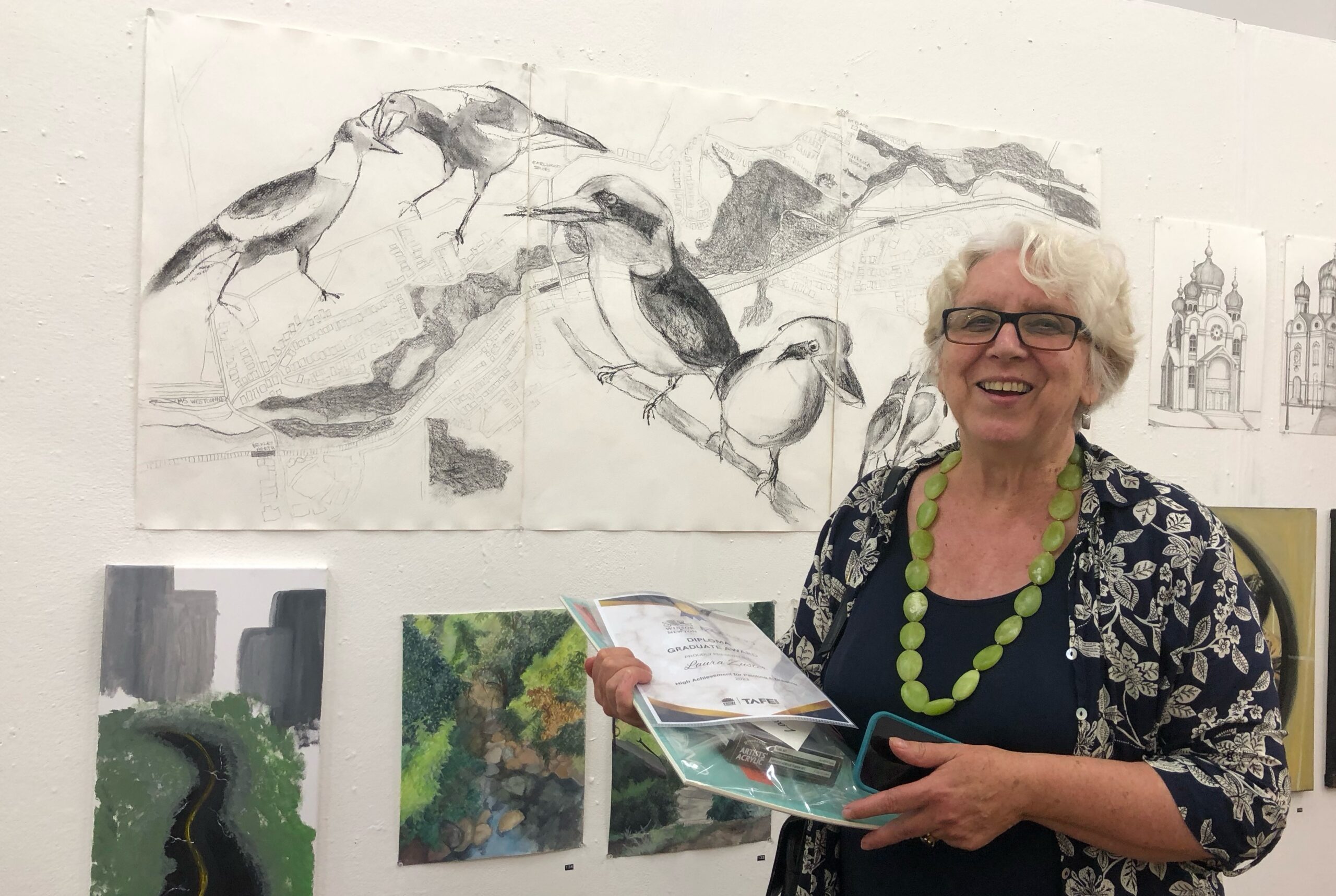 Laura at Wolli Visitors exhibition