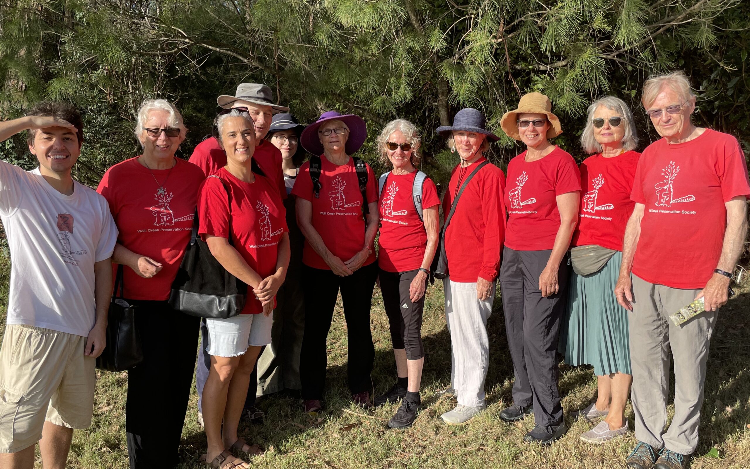 members with T shirts