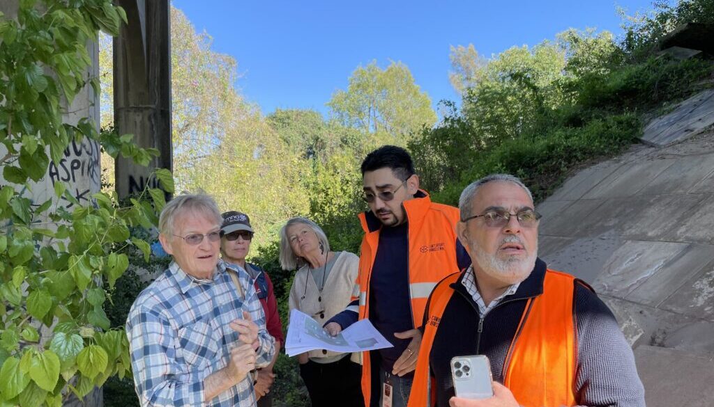 Committee members meet CBCity engineers