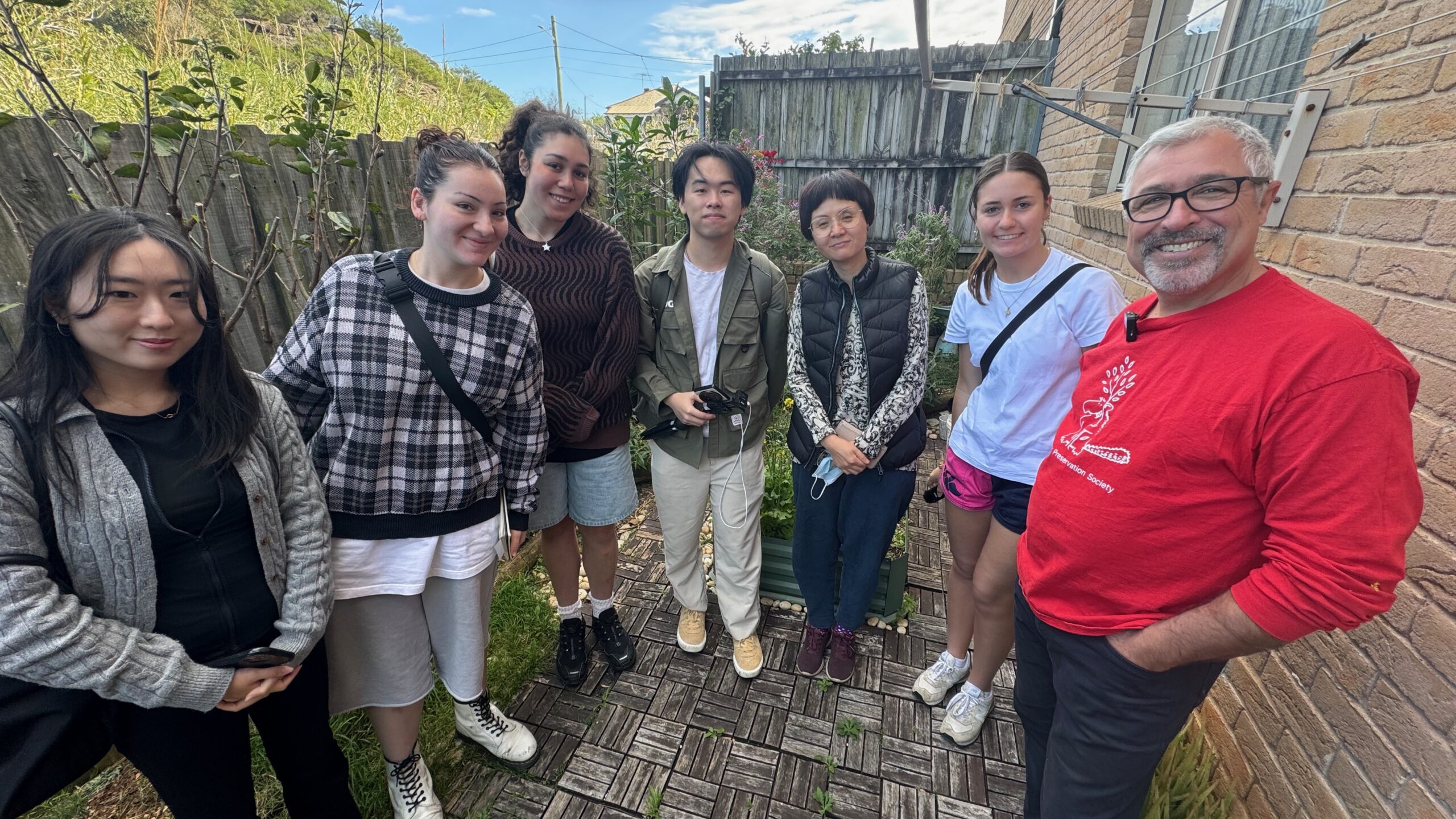 Chris Jordens with UTS design students