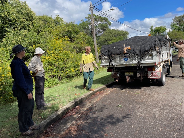 bushcare team and truck