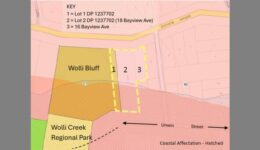 map of land near Wolli Bluff