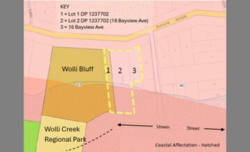 map of land near Wolli Bluff map of land near Wolli Bluff